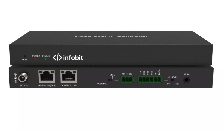 Infobit, iSwitch 265R, Приемник HDMI 4K H.265 AV через IP, декодер 1920x1200@ 60 Гц, Rx
